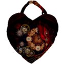 Steampunk, Wonderful Clockswork Giant Heart Shaped Tote View2