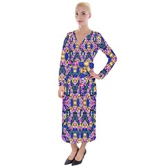 Ml 5-2 Velvet Maxi Wrap Dress