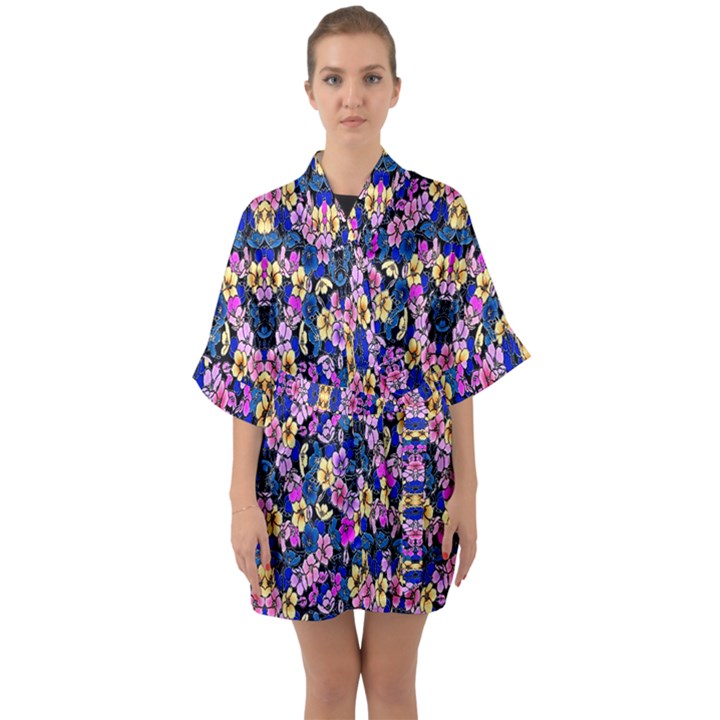 ML 5-2 Quarter Sleeve Kimono Robe