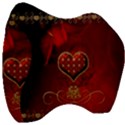 Wonderful Heart With Roses Velour Head Support Cushion View3