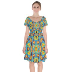 Ml 5-6 Short Sleeve Bardot Dress by ArtworkByPatrick