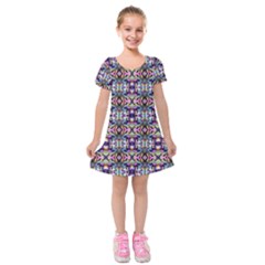 Ml 5-7 Kids  Short Sleeve Velvet Dress by ArtworkByPatrick