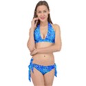 Valentine Heart Love Blue Tie It Up Bikini Set View1