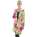 Seamless Pattern Fruit Hooded Pocket Cardigan View1