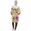 Seamless Pattern Fruit Hooded Pocket Cardigan View2