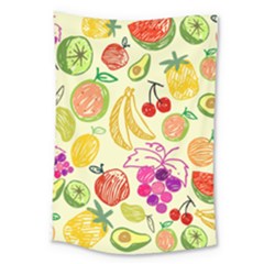 Seamless Pattern Fruit Large Tapestry by Mariart