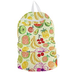 Seamless Pattern Fruit Foldable Lightweight Backpack