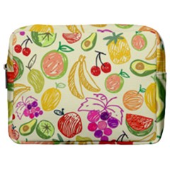 Seamless Pattern Fruit Make Up Pouch (large) by Mariart