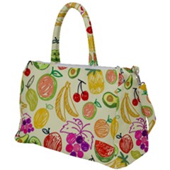 Seamless Pattern Fruit Duffel Travel Bag