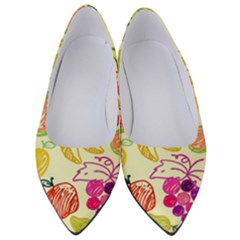 Seamless Pattern Fruit Women s Low Heels by Mariart