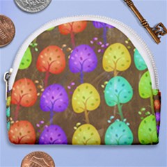 Textured Grunge Background Pattern Horseshoe Style Canvas Pouch