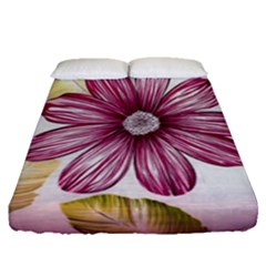 Star Flower Fitted Sheet (queen Size) by Mariart