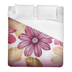 Star Flower Duvet Cover (full/ Double Size) by Mariart