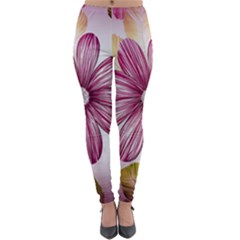 Star Flower Lightweight Velour Leggings