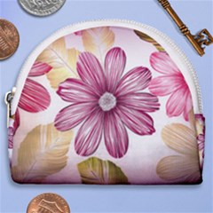 Star Flower Horseshoe Style Canvas Pouch