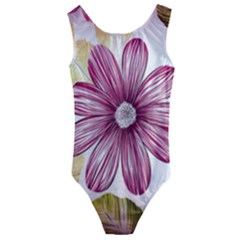 Star Flower Kids  Cut-out Back One Piece Swimsuit