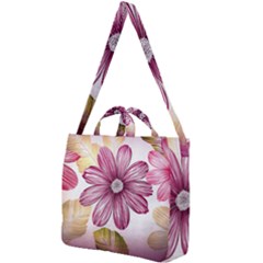 Star Flower Square Shoulder Tote Bag