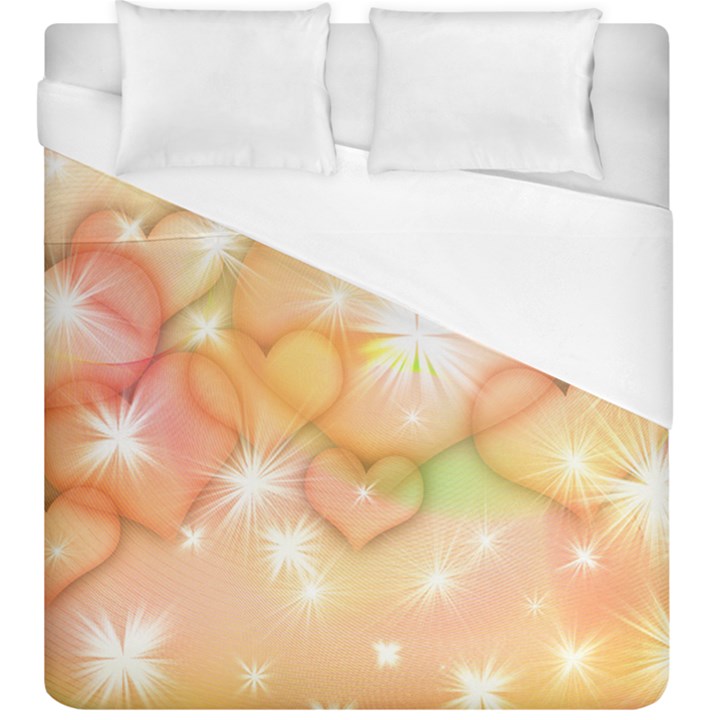 Valentine Heart Love Pink Duvet Cover (King Size)