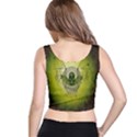 Awesome Creepy Skull With Wings Crop Top View3