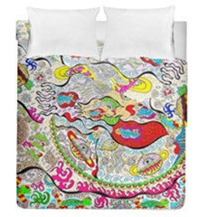 Supersonic Pyramid Protector Angels Duvet Cover Double Side (queen Size) by chellerayartisans