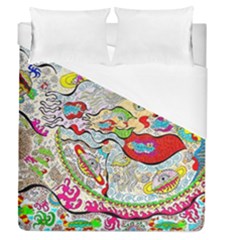 Supersonic Pyramid Protector Angels Duvet Cover (queen Size) by chellerayartisans