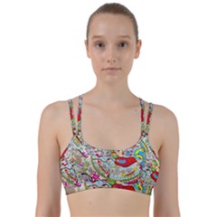 Supersonic Pyramid Protector Angels Line Them Up Sports Bra by chellerayartisans