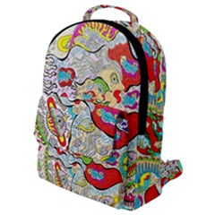 Supersonic Pyramid Protector Angels Flap Pocket Backpack (small) by chellerayartisans