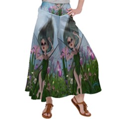 Cute Little Fairy Satin Palazzo Pants by FantasyWorld7