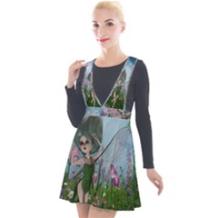 Cute Little Fairy Plunge Pinafore Velour Dress by FantasyWorld7