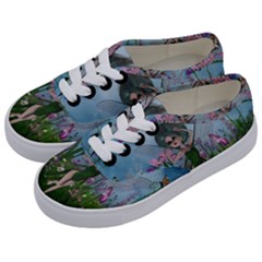 Cute Little Fairy Kids  Classic Low Top Sneakers by FantasyWorld7