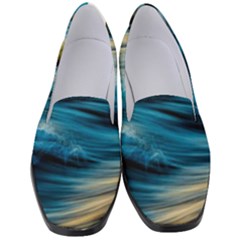 Ocean Waves Women s Classic Loafer Heels by WensdaiAmbrose