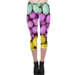 Jelly Beans - Pastel Capri Leggings  by WensdaiAmbrose