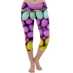 Jelly Beans - Pastel Capri Yoga Leggings by WensdaiAmbrose