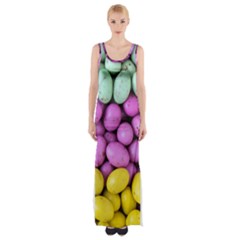 Jelly Beans - Pastel Maxi Thigh Split Dress by WensdaiAmbrose