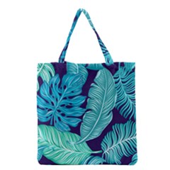 Tropical Greens Leaves Banana Grocery Tote Bag by Mariart