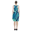 Tropical Greens Leaves Banana Racerback Midi Dress View2