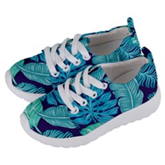 Tropical Greens Leaves Banana Kids  Lightweight Sports Shoes