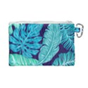 Tropical Greens Leaves Banana Canvas Cosmetic Bag (Large) View2