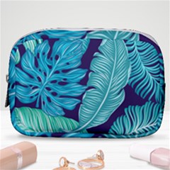 Tropical Greens Leaves Banana Make Up Pouch (small)