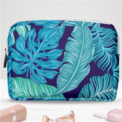 Tropical Greens Leaves Banana Make Up Pouch (medium)