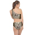 Funny Giraffe With Herats And Butterflies Spliced Up Two Piece Swimsuit View2