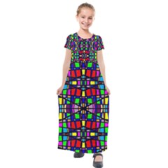 Ml 6-1 Kids  Short Sleeve Maxi Dress by ArtworkByPatrick