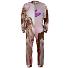 Wonderful Fairy With Feather Hair Onepiece Jumpsuit (men)  by FantasyWorld7