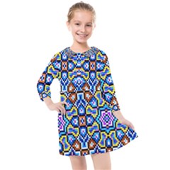 Ml 6-4 Kids  Quarter Sleeve Shirt Dress by ArtworkByPatrick