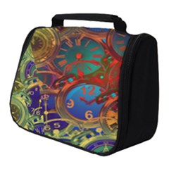 Time Clock Distortion Full Print Travel Pouch (small)