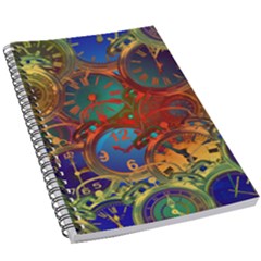 Time Clock Distortion 5 5  X 8 5  Notebook by Mariart