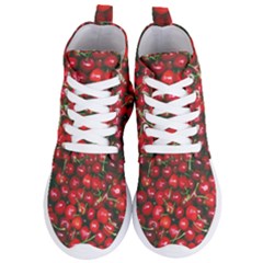 Cherries Jubilee Women s Lightweight High Top Sneakers by WensdaiAmbrose