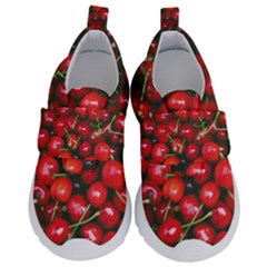 Cherries Jubilee Kids  Velcro No Lace Shoes by WensdaiAmbrose