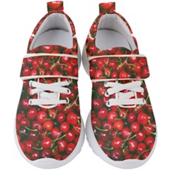 Cherries Jubilee Kids  Velcro Strap Shoes by WensdaiAmbrose