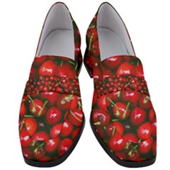 Cherries Jubilee Women s Chunky Heel Loafers by WensdaiAmbrose